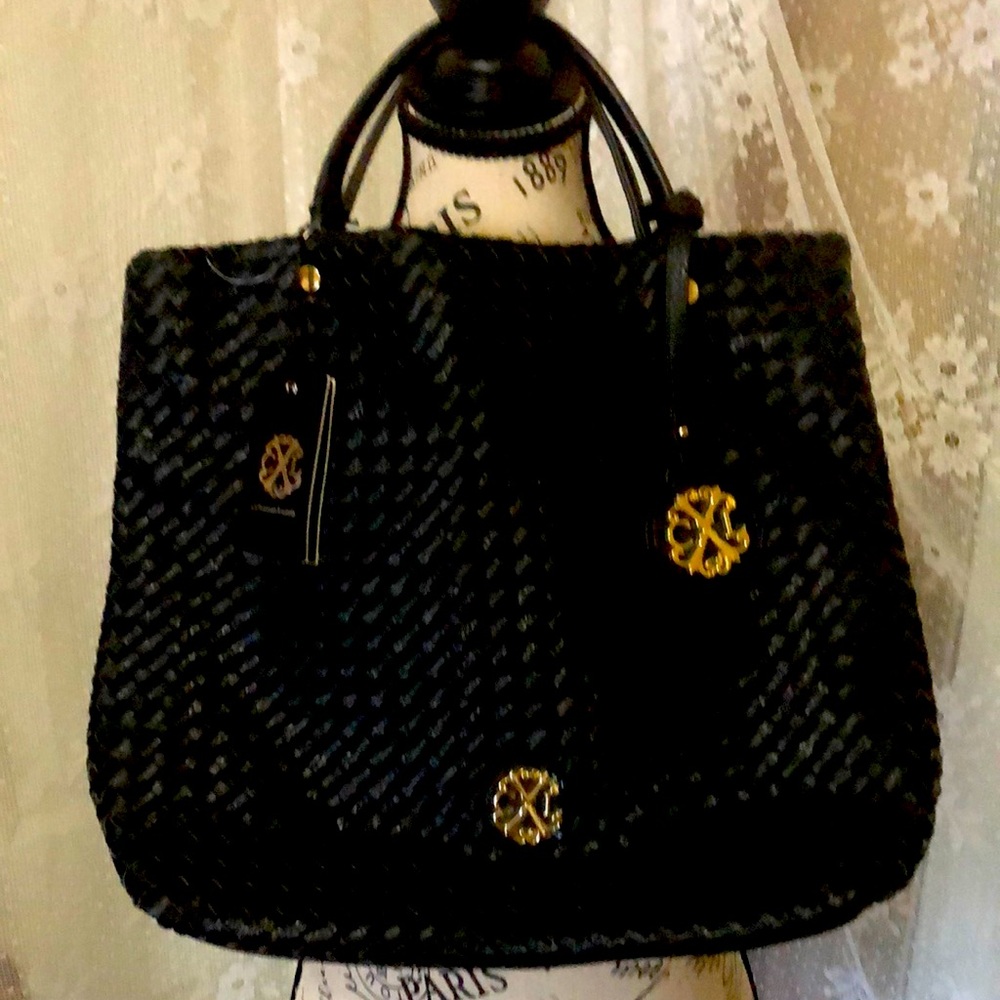 NWT Christian Lacroix Woven Shoulder Tote Style: Lourmarin Woven Satchel